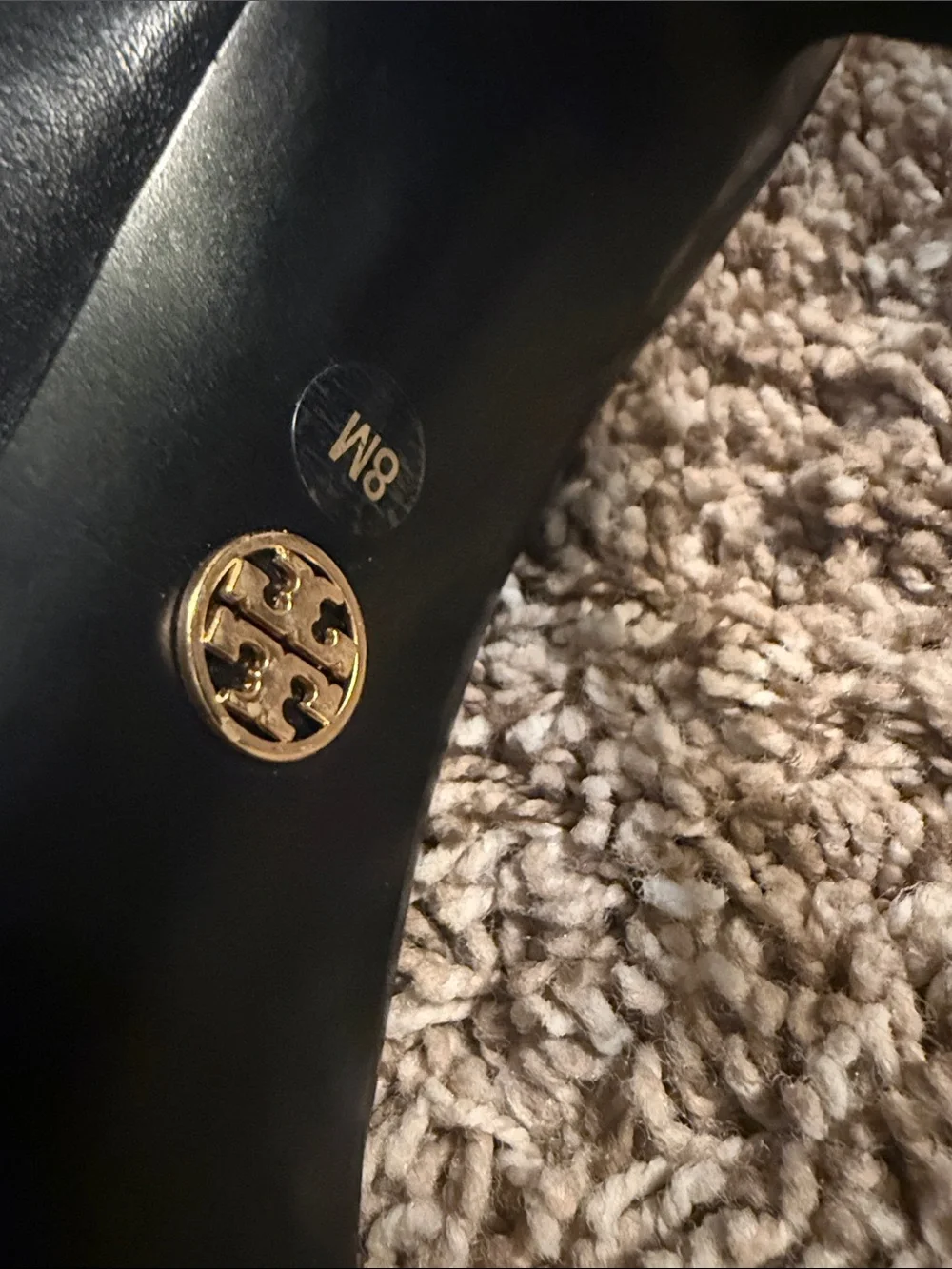 Tory Burch Black Leather Classic Pumps